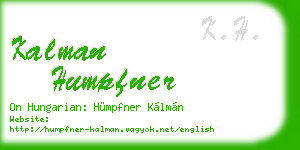 kalman humpfner business card